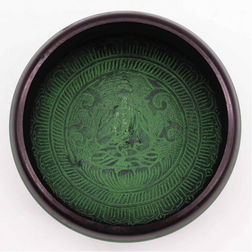 Himalajska pojoča skleda iz zemeljskega peska, Mandala Buda, 16 cm Himalajska pojoča skleda iz zemeljskega peska, Mandala Buda, 16 cm