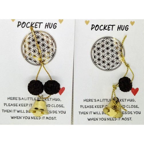 Rudrakša z zvončkom, inspiracijski objem zaščite