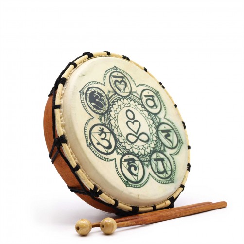 Šamanski boben, sedem čaker, 28 cm