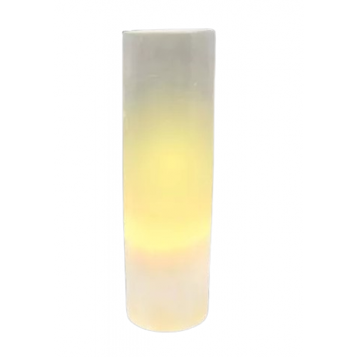Svetilka iz selenita, valj, 30 cm