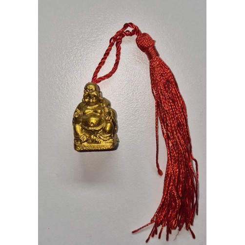 Srečni Buda z rdečim cofkom sreče   