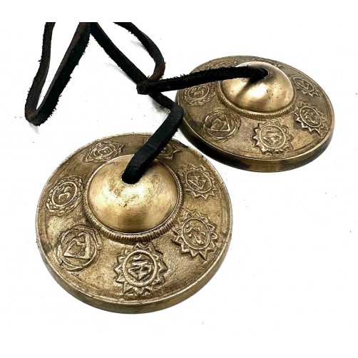 Tingsha, tibetanske činele, 7 čaker Tingsha, tibetanske činele, 7 čaker