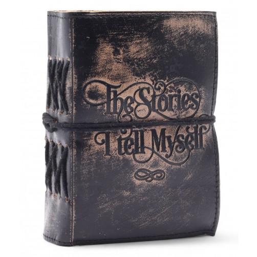 Zvezek, ročno narejen, rastlinsko usnje, Zgodbe, ki jih pripovedujem sebi