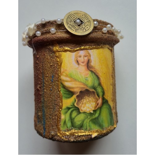 Zakladnica obilja z oljem Money Drawing, komplet za privabljanje denarnega obilja