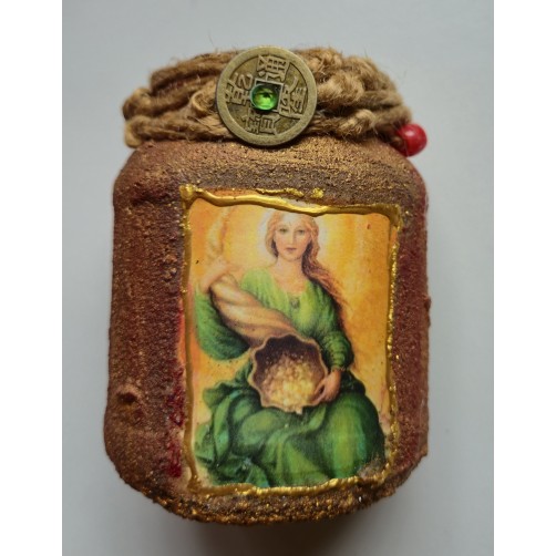 Zakladnica obilja z oljem Money Drawing, dar za srečo in bogastvo