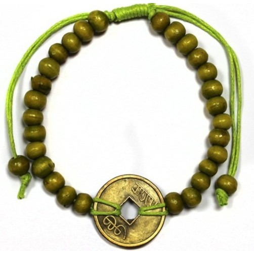 Zapestnica sreče, good luck feng shui, zelena