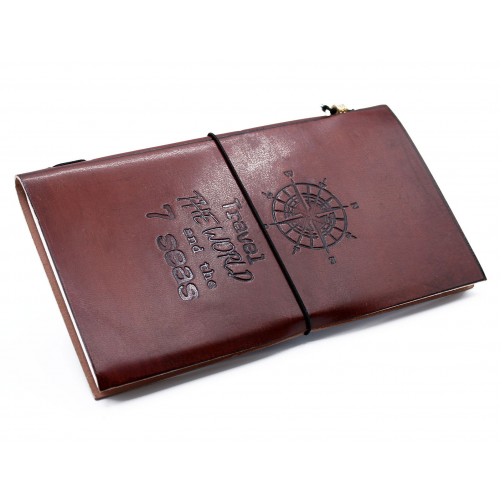 Ročno izdelan usnjen dnevnik, Potuj okoli sveta